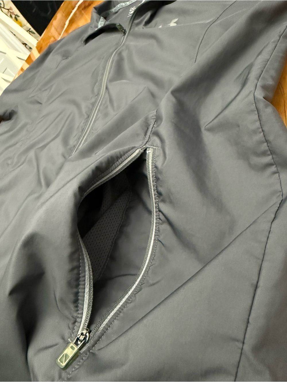 Under Armour Storm 1 Run Full Zip Jacket Gray Reflective Men’s Large Windbreaker - Picture 8 of 11